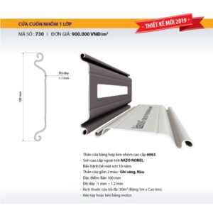 Cửa cuốn khe thoáng 730