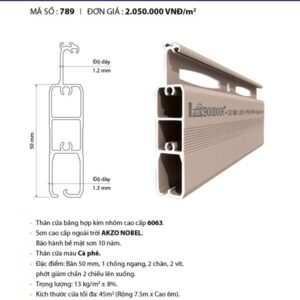 Cửa cuốn khe thoáng 740